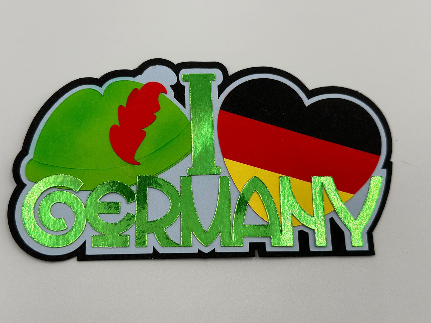 Germany scrapbook photo album embellishment decoration title paper piercing Handmade