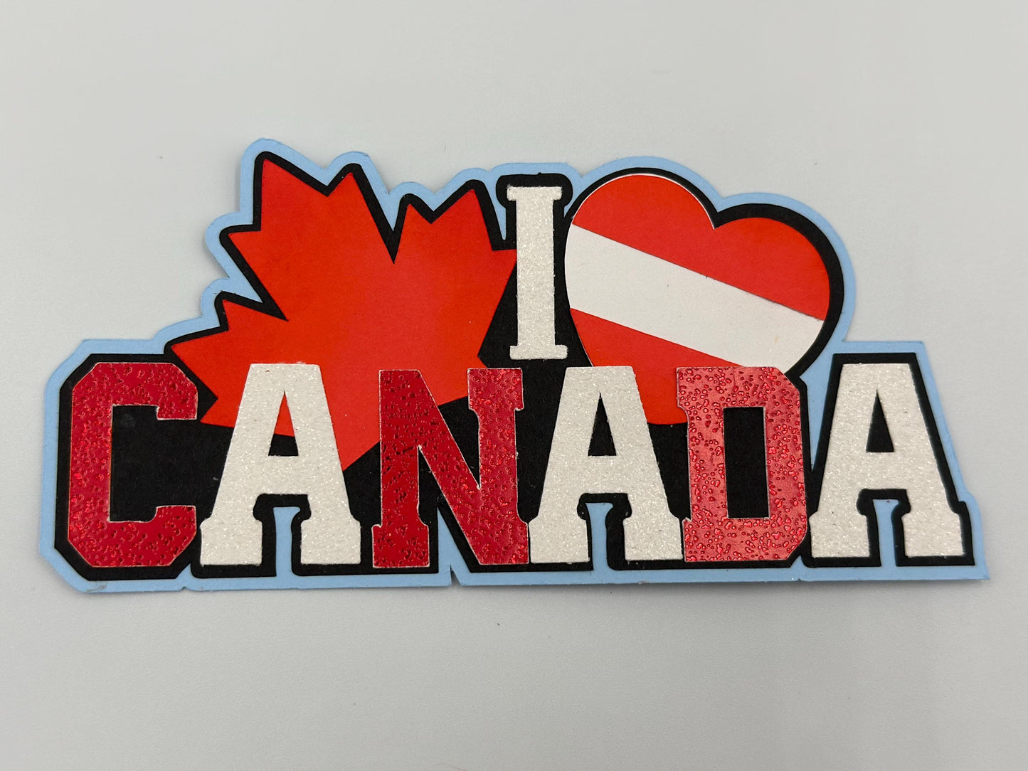 Canada scrapbook photo album embellishment decoration title paper piercing Handmade maple leaf Canadian