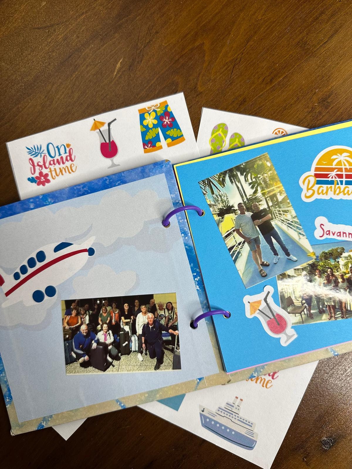 Cruise gift set cruise boat card cruise scrapbook album ship itinerary stickers ship sunbed signs P&O Arvia