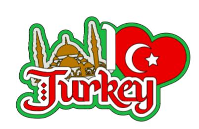 Turkey scrapbook photo album embellishment decoration title paper piercing Handmade