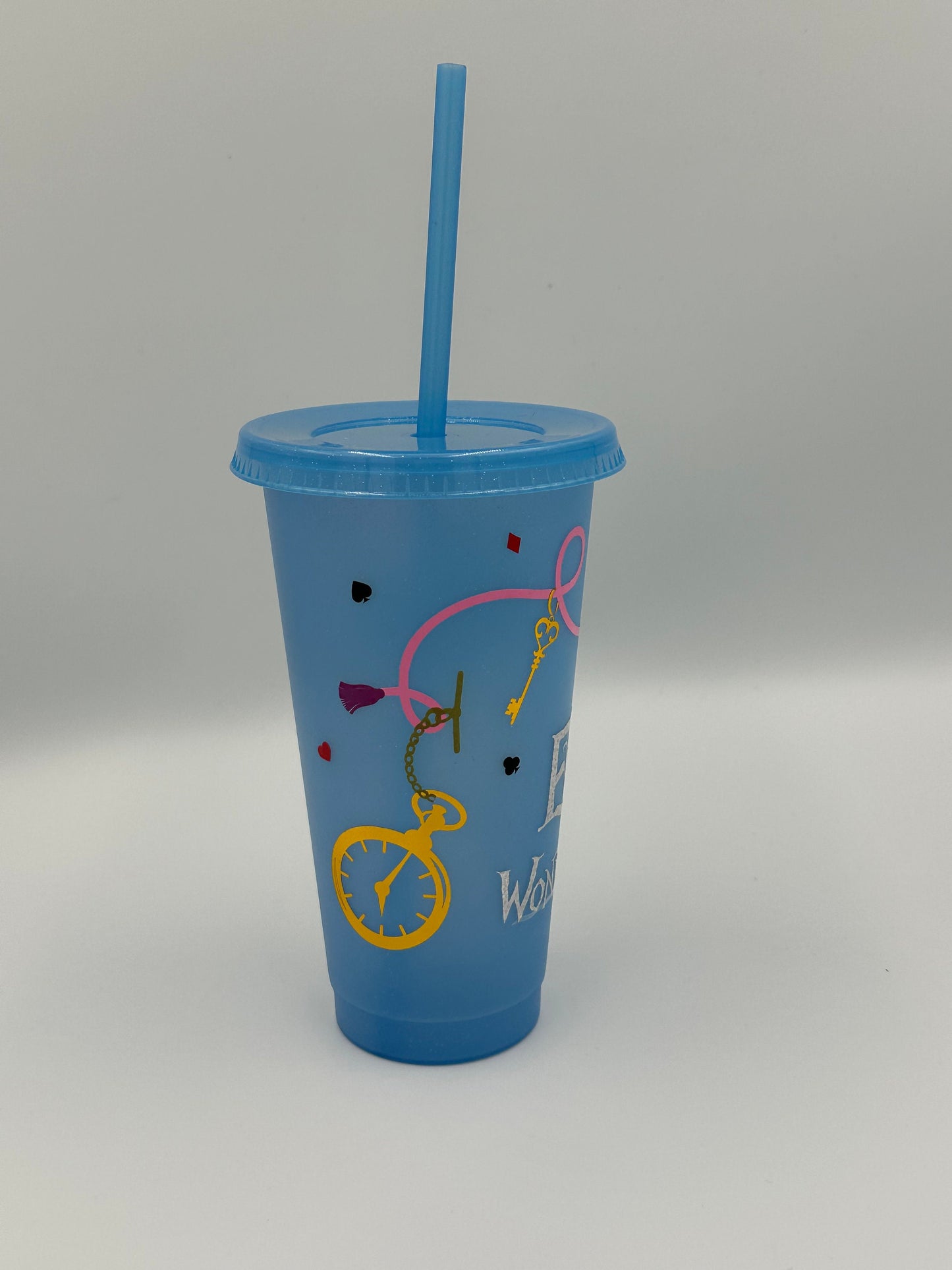 Alice in Wonderland Cold Cup Tumbler - Personalised - Custom - 20 oz to order