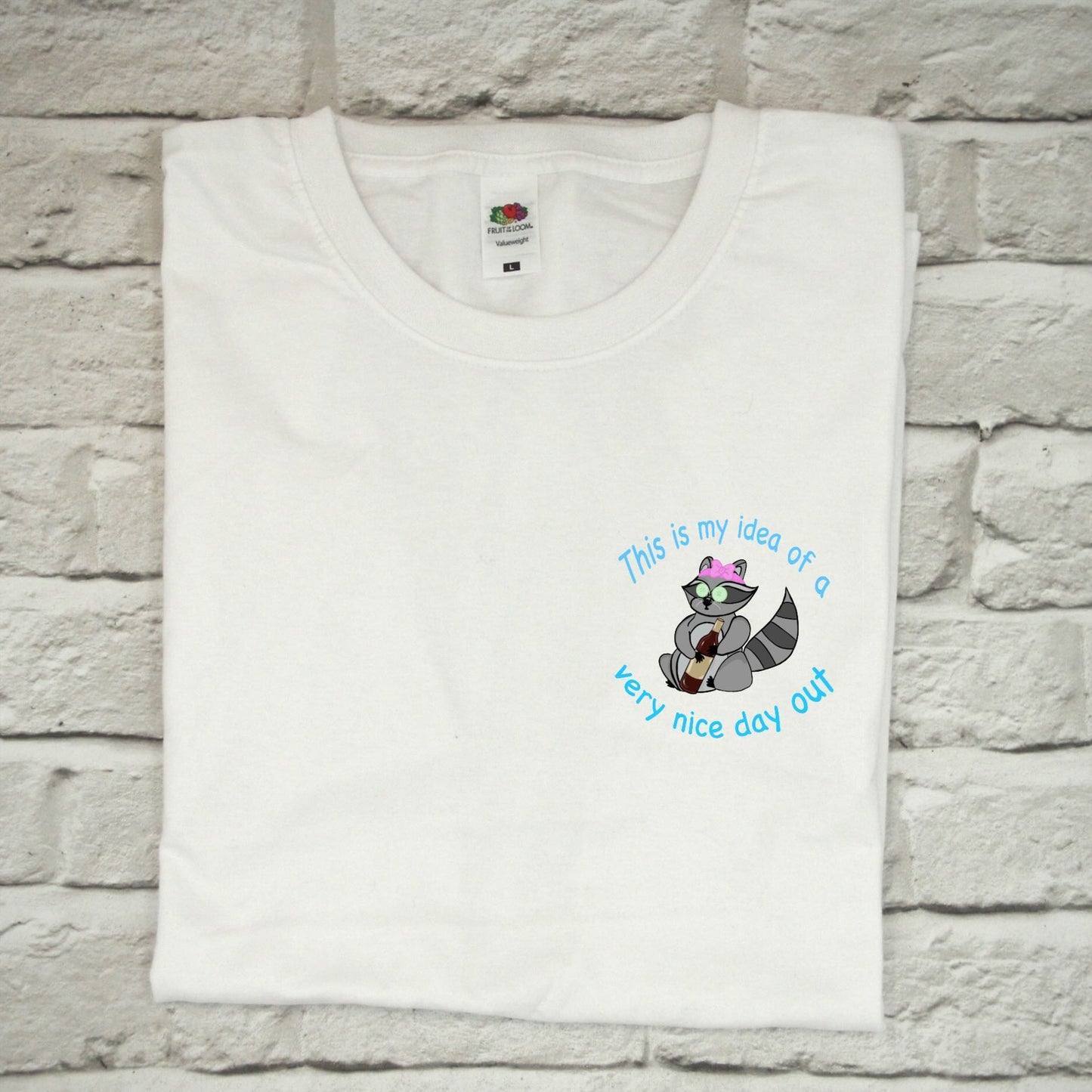 Raccoon Meme TikTok - This is my idea of a very nice day out - Unisex T-shirt - T Shirt - Y2K - Millennial - GenZ