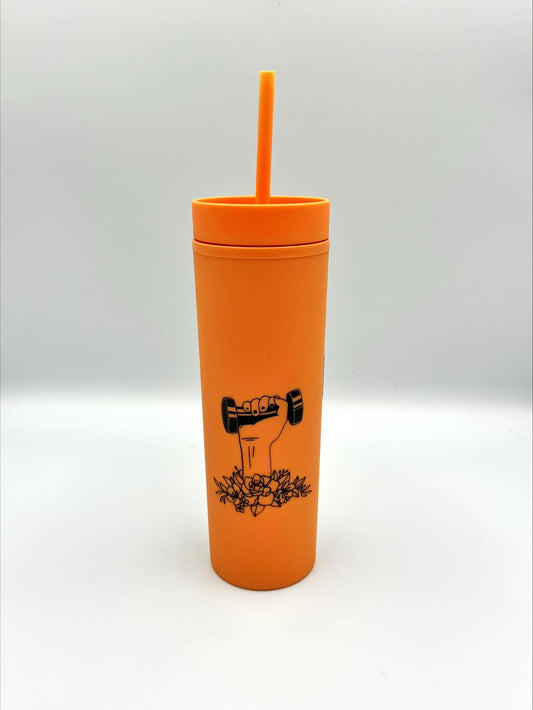 Skinny Tumbler - Weightlifting Mama - Weights - Gym Exercise - 16 oz to order