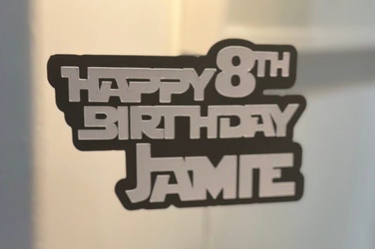Custom Star Wars Storm Trooper inspired Cake Topper Personalised