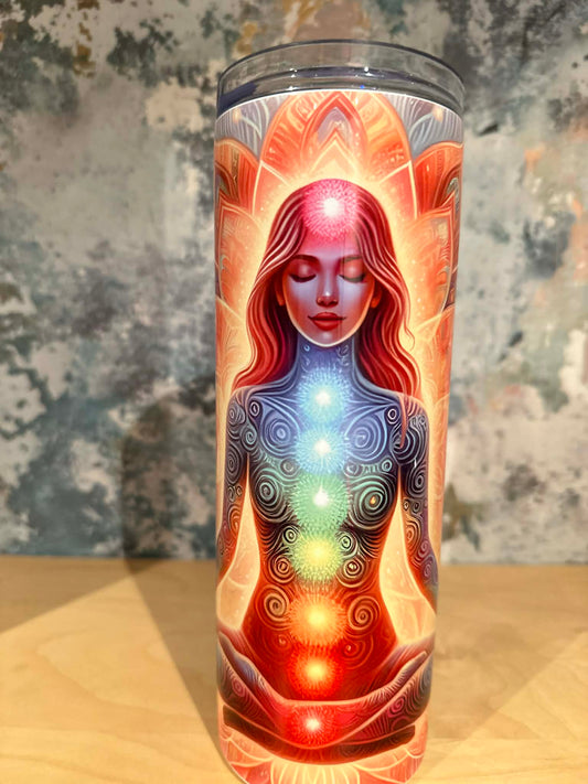 Shakra skinny 20oz tumbler cup