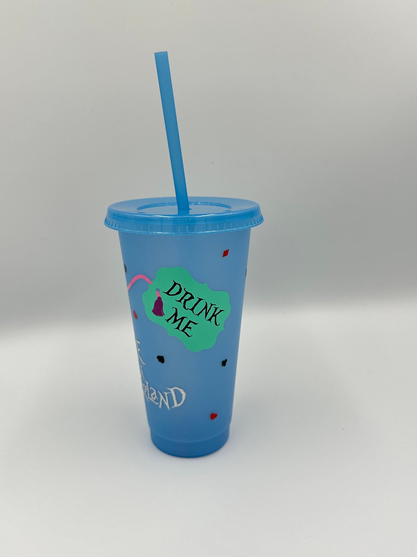 Alice in Wonderland Cold Cup Tumbler - Personalised - Custom - 20 oz to order