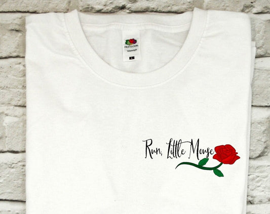 Dark Romance - Run Little Mouse - Rose - Unisex - T Shirt - Book - Fiction